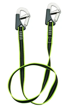 Hooks Static Safety Strap 1.5 M Black / Yellow One Size unisex - Plastimo - FashionsVida
