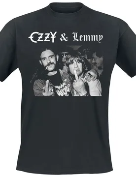 T-Shirt - Hellraiser Ozzy & Lemmy - S bis 5XL - für Männer - Größe 4XL - schwarz - Lizenziertes Merchandise! - Männer - male - Ozzy Osbourne - FashionsVida