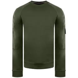 Cali Mens Dark Green Sweater Cotton - Size X-Small