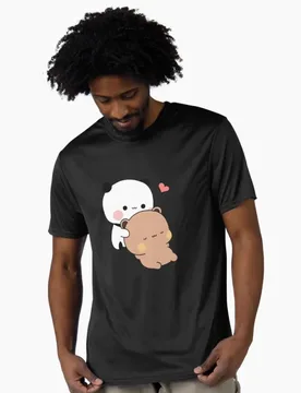 Bubu massaging Dudu Gift t shirt ‌kawaii‌ Panda Bear Cartoon Graphic tee Cute Y2K Clothes 100% cotton All size Tee S-6XL - Aliexpress - FashionsVida