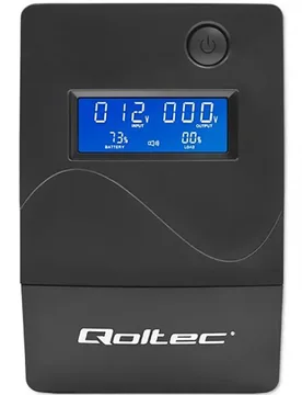 Ups Monolith 0.45 Kva 240w Black One Size unisex - Qoltec - FashionsVida