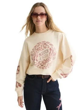 Sweat-shirt U9e01738t Eggnog XS - Scotch & Soda - FashionsVida