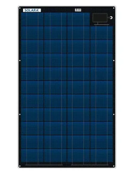 M-series 55w/polycrystalline Solar Panel 12v Black 0.4 x 48.1 x 84.4 cm unisex - Solara - FashionsVida