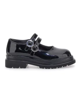 Mocassini neri effetto vernice con doppio cinturino 1660815917 32 - Laura Biagiotti - FashionsVida