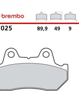 Pastiglie Freno Moto Carbon Ceramic Anteriori CC 7025 taglia un - Brembo - FashionsVida