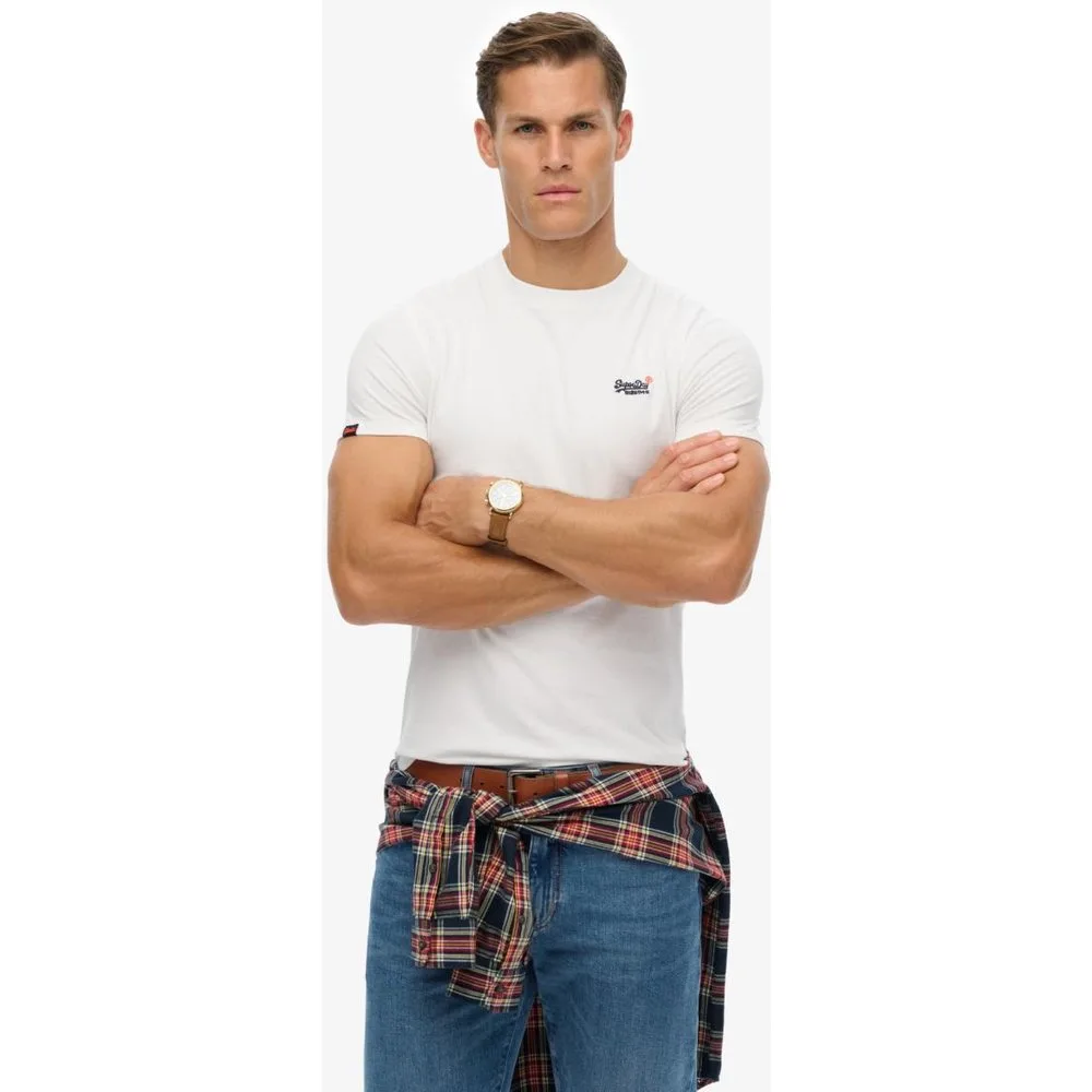 Camiseta de hombre Essential Contrast bordada - Superdry - FashionsVida