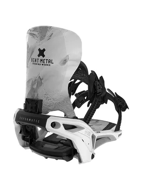 Fixations De Snowboard Lightning Supermatic White XL Homme - Bent Metal - FashionsVida