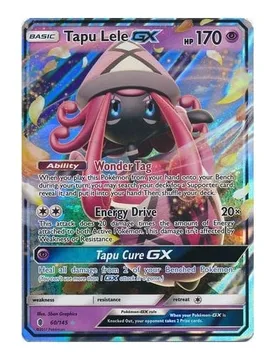 Pokemon SM Guardians Rising 60/145 Tapu Lele GX (Half Art) - Pokémon - FashionsVida