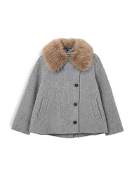Wolljacke HAFURA hellgrau 36 Damen