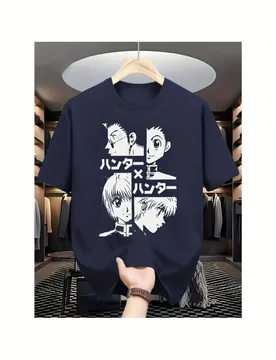 Casual Graphic-with Anime-Inspired design -100% cotton summer O-neck short sleeve casual printed T-shirt - Aliexpress - FashionsVida