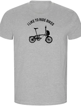 T-shirt à Manches Courtes I Like To Ride Bikes Eco - Kruskis - FashionsVida