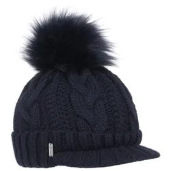 Britta Cable Knit Beanie by - navy - Damen - Size: One Size