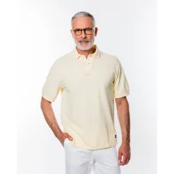Polo piqué de hombre en claro