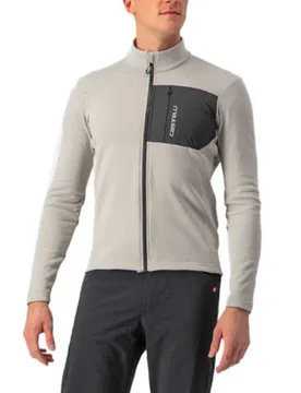 Maglia A Maniche Lunghe Unlimited Trail Traventine Grey / Dark Grey - Castelli - FashionsVida