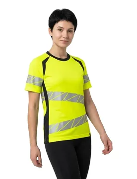 T-shirt à Manches Courtes Accelerate Safe 19092 Hi-Vis Yellow / Dark Navy 2XL - MASCOT - FashionsVida
