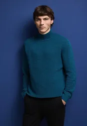 Street One Strukturpullover male Blau