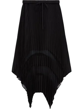 Falda larga plisada asimétrica - The Kooples - FashionsVida