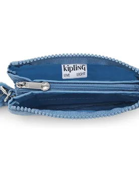 Monedero pequeño de mujer con cremallera y llavero - Kipling - FashionsVida