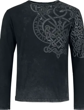 Langarmshirt - Celtic Snake - S bis XL - für Männer - Größe S - schwarz - Männer - male - Black Premium by EMP - FashionsVida