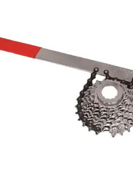 Frusta Per Catena Per Cassette Con Catena Silver / Red - Cyclus - FashionsVida