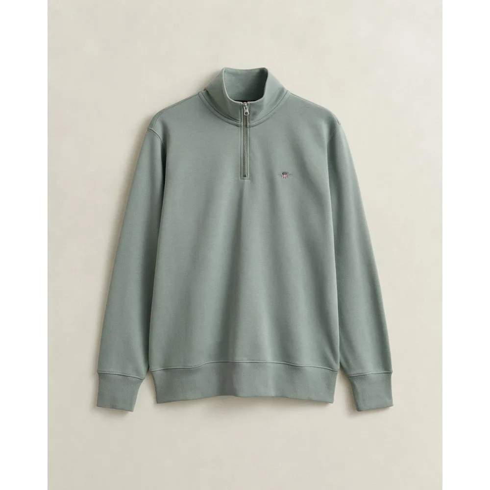 Sudadera de hombre Shield con media cremallera - Gant - FashionsVida