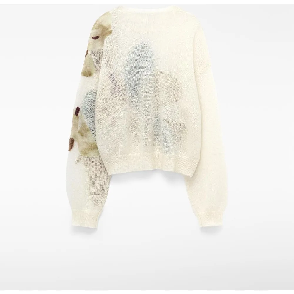 Jersey de mujer estampado semitransparente de punto - Adolfo Dominguez - FashionsVida