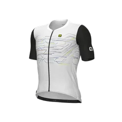 Maglia ciclismo MEGABYTE PR-E bianco 2025