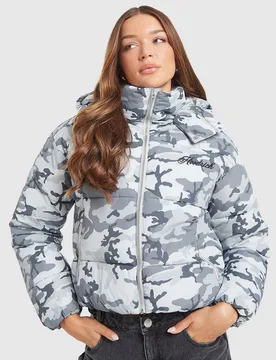 Ticino Padded Jacket - Damen, Grau - female - Size: XL - Hoodrich - FashionsVida