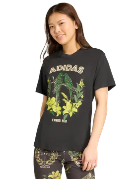 X Farm Graphic T-shirt Donna - Magliette Nero - Taglia M (38-40) - Jersey di cotone M (38-40) - Adidas - FashionsVida