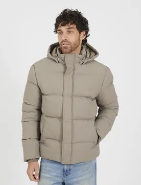 Hooded Mens Padded Jacket - - Size: XL - Brave soul - FashionsVida