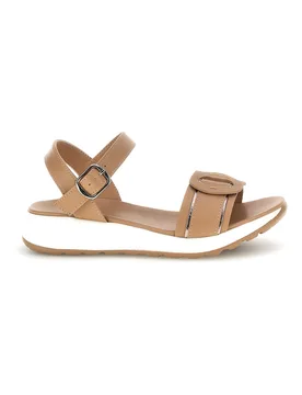 Sandali beige con cinturino regolabile suola comfort Bza2423820 37 - PLOCADI - FashionsVida