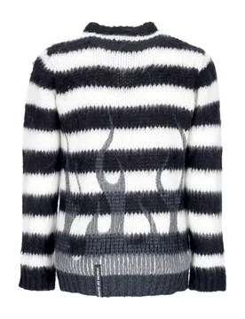 Maglione Uomo Black Flames Jumper White - VISION OF SUPER - FashionsVida