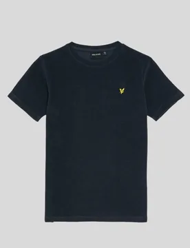 Kids Towelling T-Shirt in Dark Navy - Lyle & Scott - FashionsVida