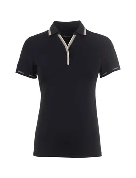 Damen Poloshirt CAVALPIQUE POLO black 36 - Cavallo - FashionsVida