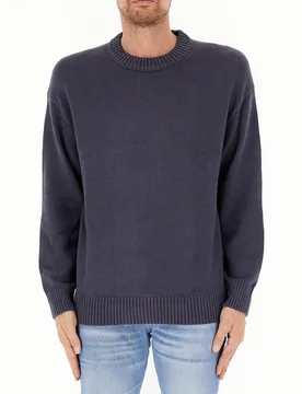 Maglione girocollo BLU M - Calvin Klein - FashionsVida