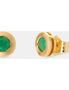 Pendientes de oro y esmeralda - El Corte Inglés - FashionsVida