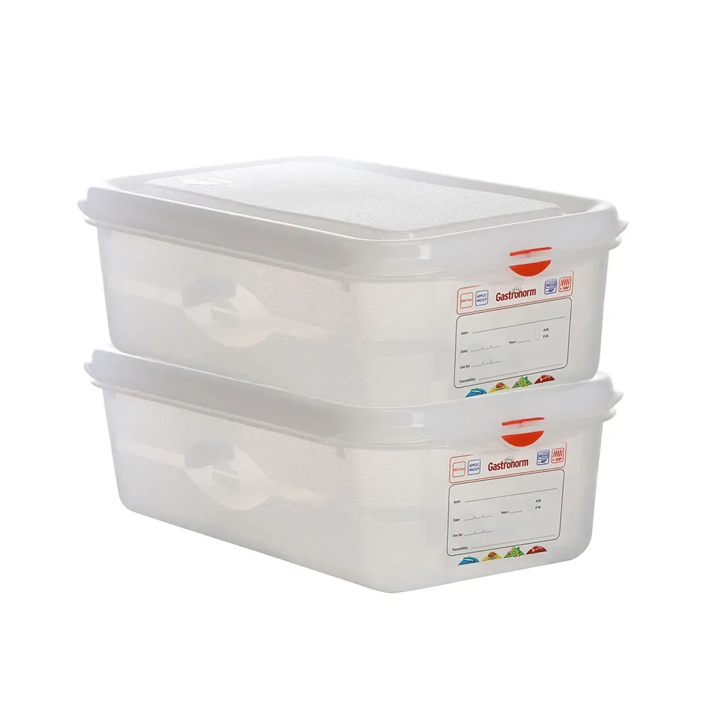 Boîte De Rangement Gastronorm 1/3 H100 Mm 4l 2 Unités Transparent One Size - DENOX - FashionsVida