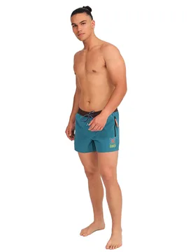 Mu14 Mens Short Swim Shorts - Blue - Size X-Large - MUNICH - FashionsVida