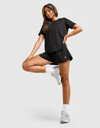 Core Woven Split Shorts Damen - Damen, Schwarz - female - Size: S