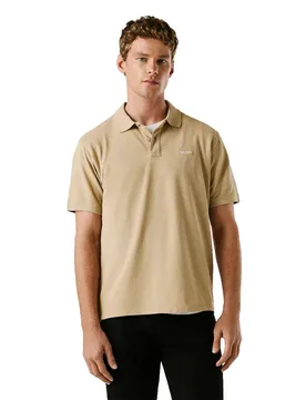 Polo A Maniche Corte Oscar Malt Beige L - Pepe jeans - FashionsVida