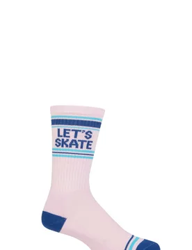 Pair Let's Skate Cotton Socks Multi One Size - Multi Coloured - Size: One Size - Gumball Poodle - FashionsVida