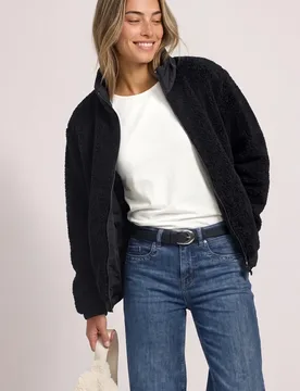 Teddy-Jacke mit Softshelldetails female Blau - Street One - FashionsVida