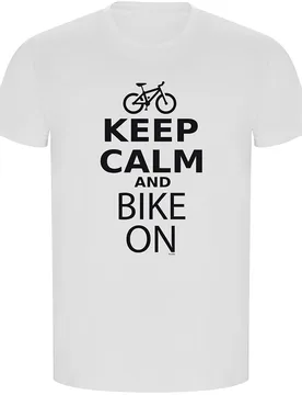 T-shirt à Manches Courtes Keep Calm And Bike On Eco - Kruskis - FashionsVida