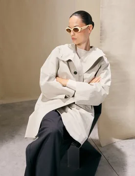 Gabardina larga de mujer con capucha - Woman El Corte Inglés - FashionsVida