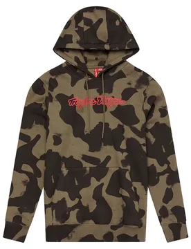 Troy Designs Felpa Con Cappuccio Signature Olive Camo - Lee - FashionsVida