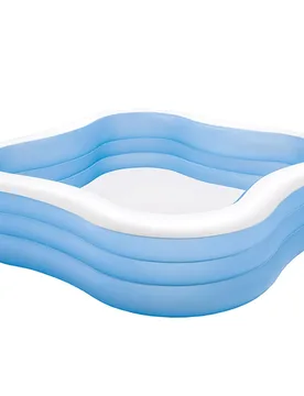 Family Pool White / Blue 229 x 229 x 56 cm unisex - Intex - FashionsVida