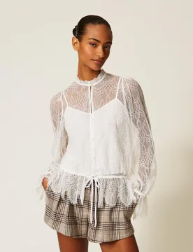 Chemise en dentelle de Valenciennes - TWINSET - FashionsVida