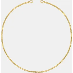 Cadena hold bañada en oro de 18 kt sobre plata