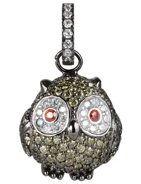 Collana Jla-pen-owl-3 Green / Ip Black One Size - Lancaster - FashionsVida
