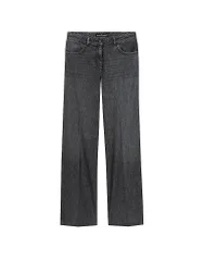 Jeans Flared Fit schwarz 34 damen